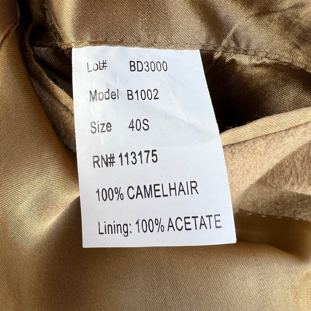 Bill Blass Blazer Men's Size M 40S Tan 100% Camel Hair Beige Lined Business Wear - Picture 9 of 13